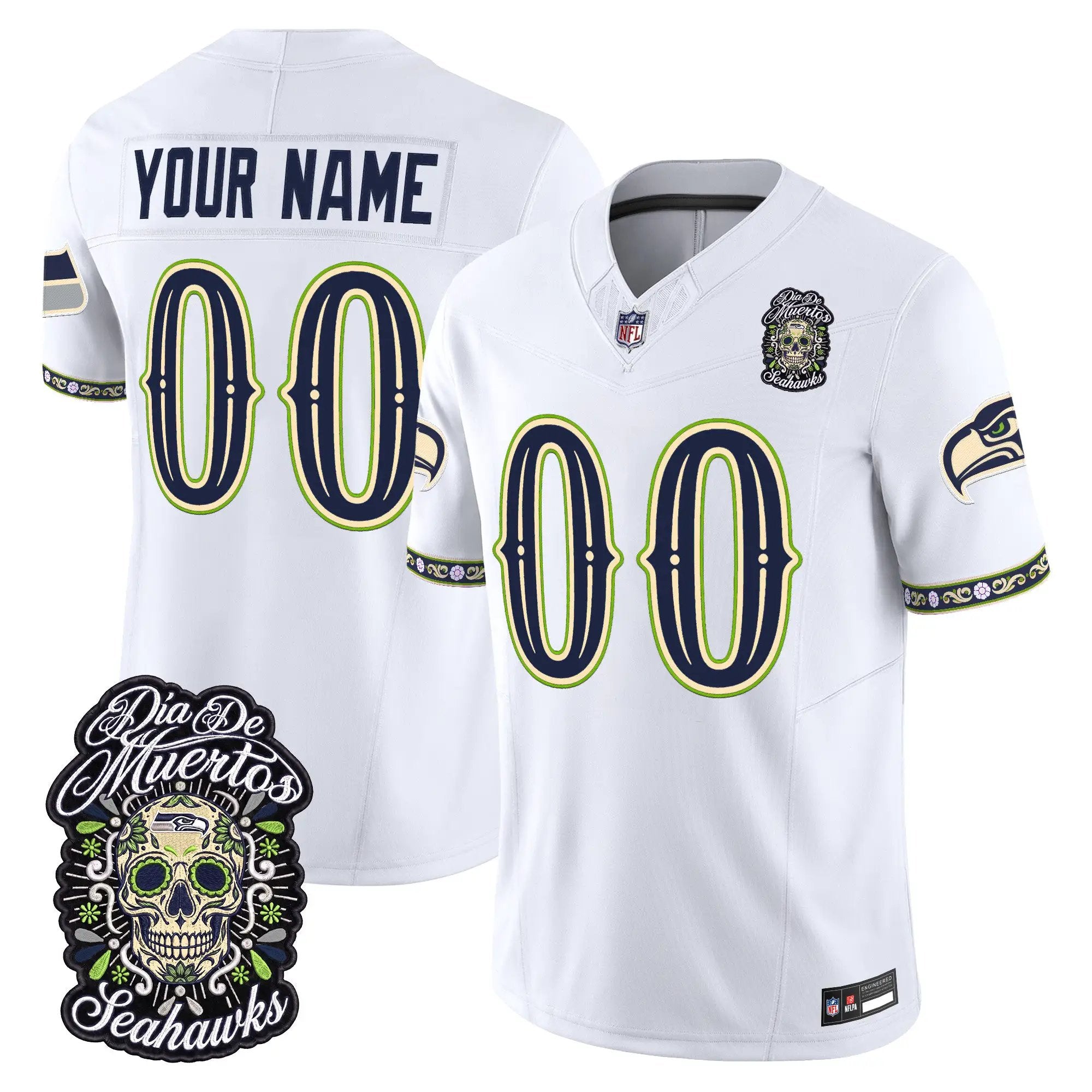 seattle-seahawks-dia-de-los-muertos-vapor-limited-custom-jersey-all-stitched-03 - Top Design Fan Seattle Seahawks Día de los Muertos Vapor Limited Custom Jersey - All Stitched