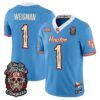 Conner Weigman Jersey #1 Houston Cougars Día de los Muertos Vapor Limited All Stitched - Top Design Fan Conner Weigman Jersey #1 Houston Cougars Día de los Muertos Vapor Limited All Stitched