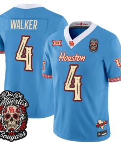 Trent Walker Jersey #4 Houston Cougars Día de los Muertos Vapor Limited All Stitched