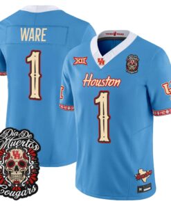 Andre Ware Jersey #1 Houston Cougars Día de los Muertos Vapor Limited All Stitched
