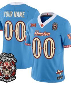 Houston Cougars Día de los Muertos Vapor Limited Custom Jersey - All Stitched
