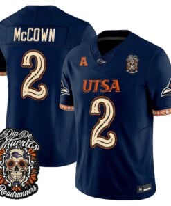 Owen McCown Jersey #2 UTSA Roadrunners Día de los Muertos Vapor Limited All Stitched