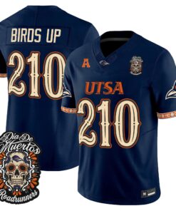 Birds Up Jersey #210 UTSA Roadrunners Día de los Muertos Vapor Limited All Stitched