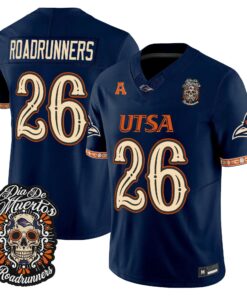 Roadrunners Jersey #26 UTSA Roadrunners Día de los Muertos Vapor Limited All Stitched