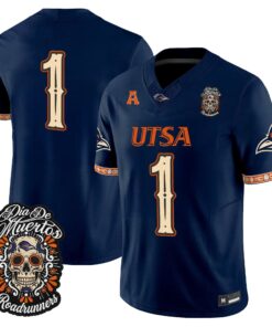 Team Jersey #1 UTSA Roadrunners Día de los Muertos Vapor Limited All Stitched