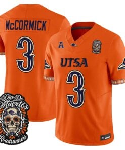 Sincere McCormick Jersey #3 UTSA Roadrunners Día de los Muertos Vapor Limited All Stitched