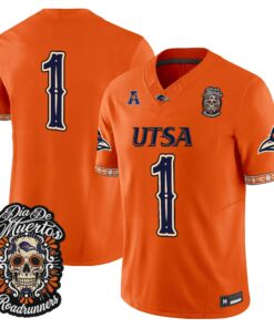 Team Jersey #1 UTSA Roadrunners Día de los Muertos Vapor Limited All Stitched