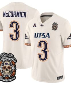 Sincere McCormick Jersey #3 UTSA Roadrunners Día de los Muertos Vapor Limited All Stitched