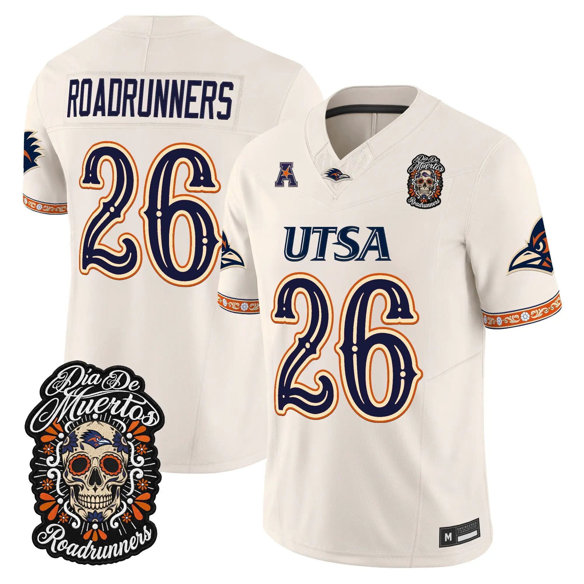 roadrunners-jersey-26-utsa-roadrunners-dia-de-los-muertos-vapor-limited-all-stitched-04 - Top Design Fan Roadrunners Jersey #26 UTSA Roadrunners Día de los Muertos Vapor Limited All Stitched