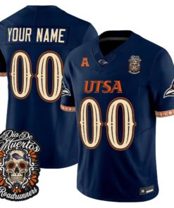 UTSA Roadrunners Día de los Muertos Vapor Limited Custom Jersey - All Stitched