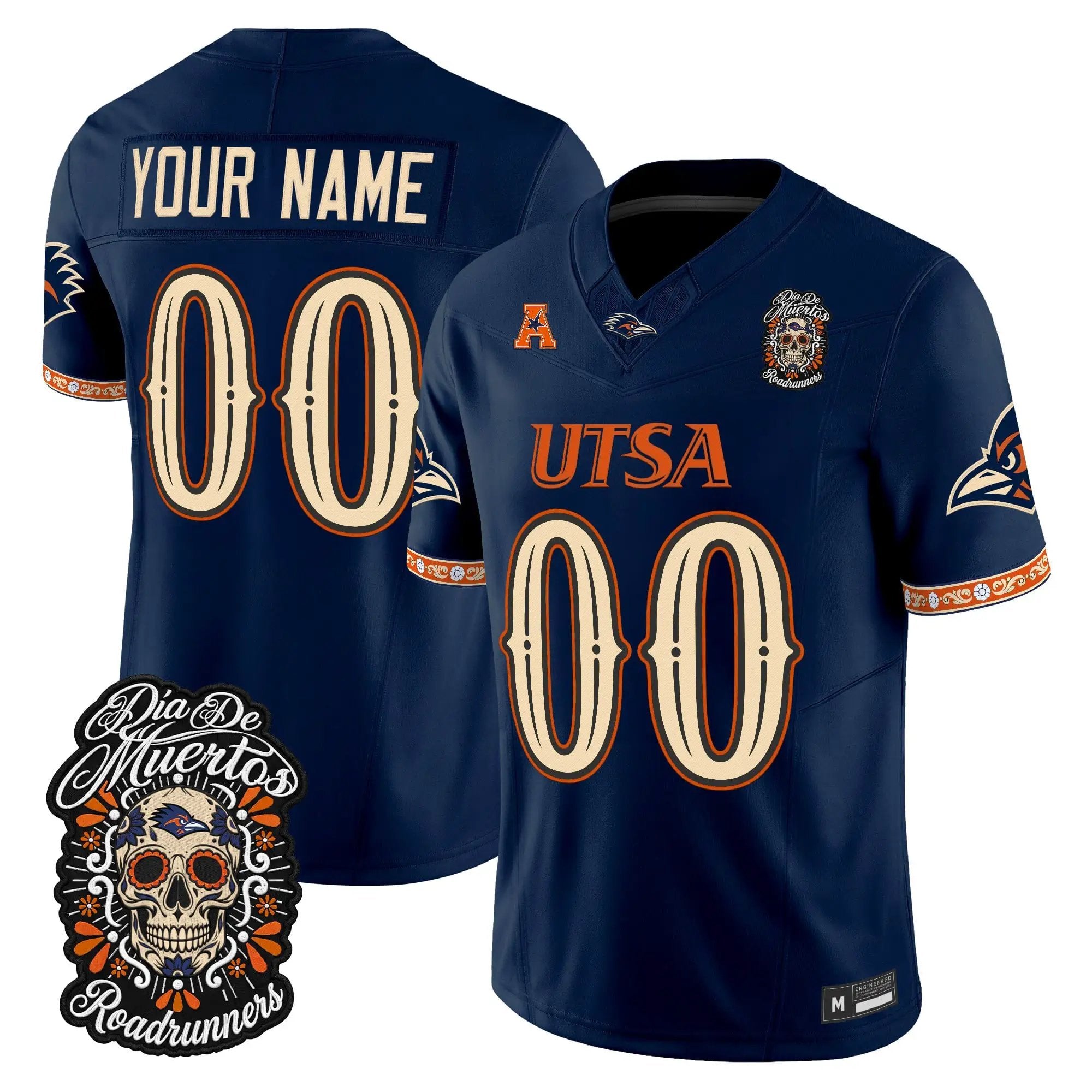 UTSA Roadrunners Día de los Muertos Vapor Limited Custom Jersey - All Stitched - Top Design Fan UTSA Roadrunners Día de los Muertos Vapor Limited Custom Jersey - All Stitched