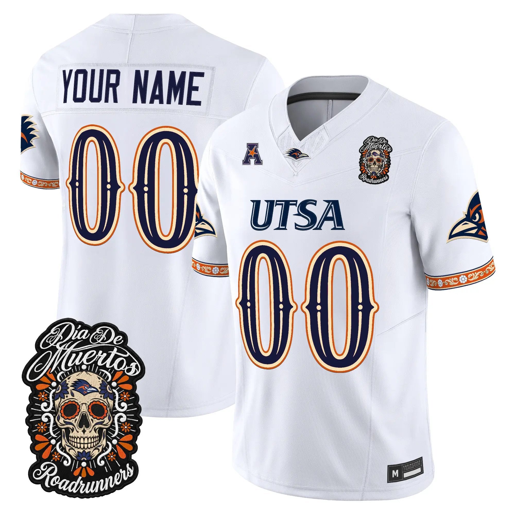 utsa-roadrunners-dia-de-los-muertos-vapor-limited-custom-jersey-all-stitched-03 - Top Design Fan UTSA Roadrunners Día de los Muertos Vapor Limited Custom Jersey - All Stitched