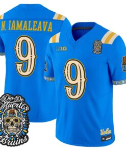 Nico Iamaleava Jersey #9 UCLA Bruins Dia de los Muertos Vapor Limited All Stitched