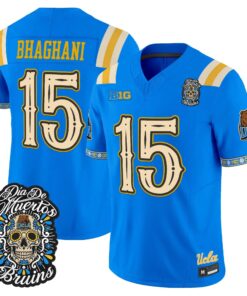 Mateen Bhaghani Jersey #15 UCLA Bruins Dia de los Muertos Vapor Limited All Stitched