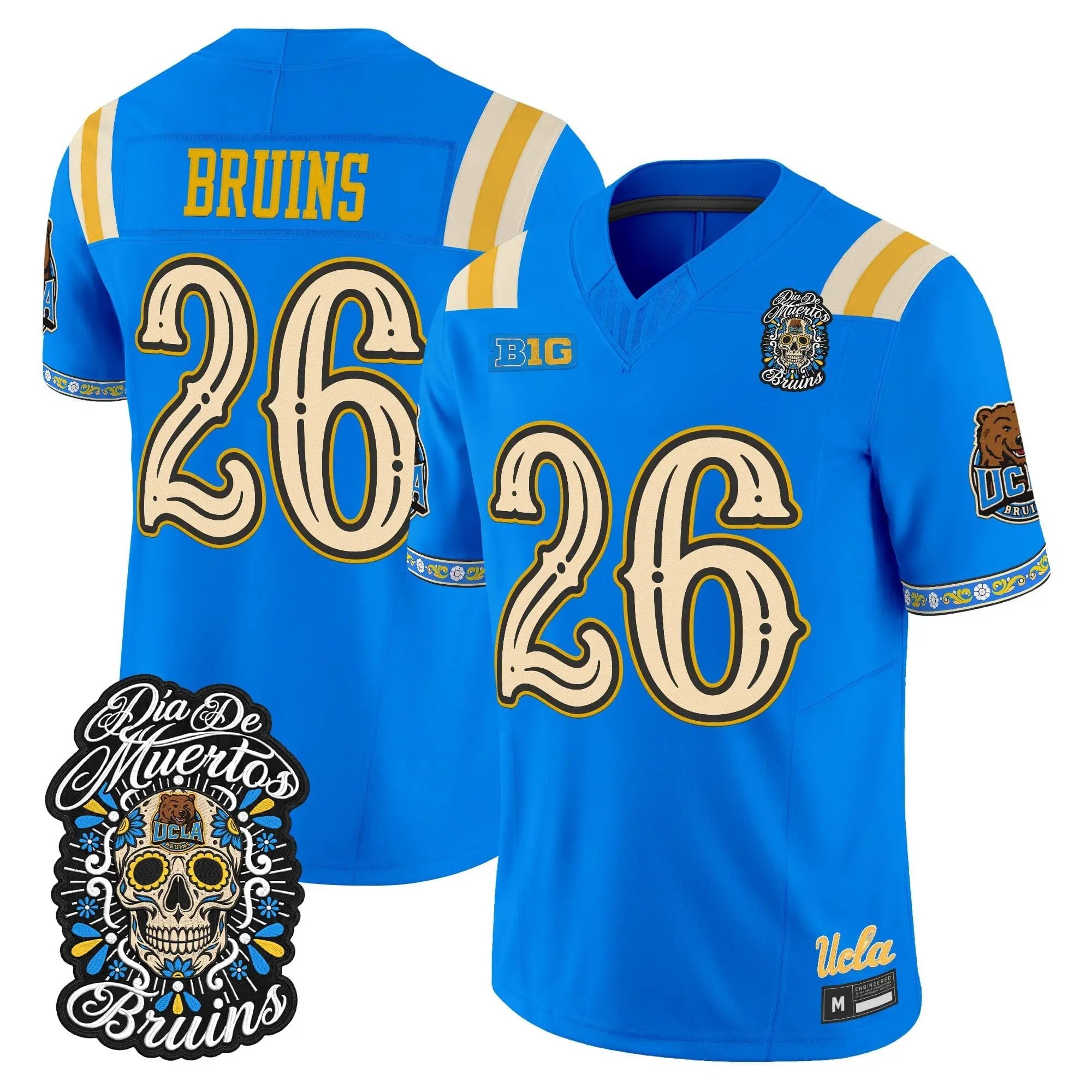 Bruins Jersey #26 UCLA Bruins Dia de los Muertos Vapor Limited All Stitched - Top Design Fan Bruins Jersey #26 UCLA Bruins Dia de los Muertos Vapor Limited All Stitched