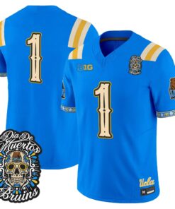 Team Jersey #1 UCLA Bruins Dia de los Muertos Vapor Limited All Stitched