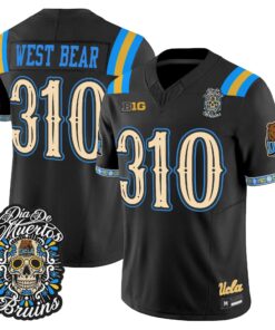 West Bear Jersey #310 UCLA Bruins Dia de los Muertos Vapor Limited All Stitched