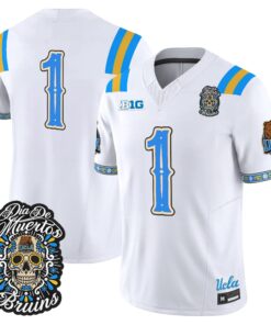 Team Jersey #1 UCLA Bruins Dia de los Muertos Vapor Limited All Stitched