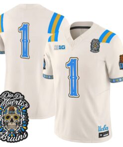 Team Jersey #1 UCLA Bruins Dia de los Muertos Vapor Limited All Stitched