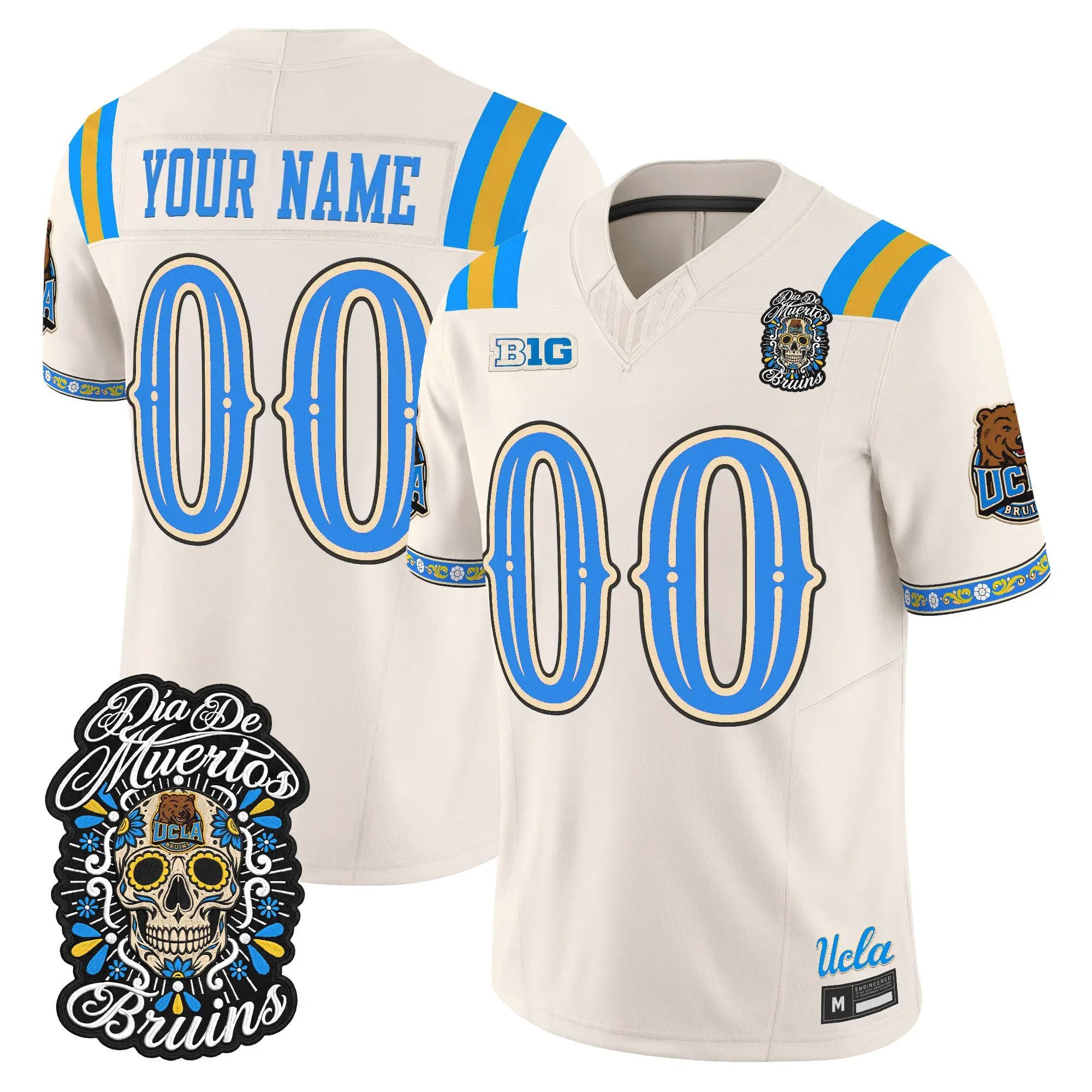 ucla-bruins-dia-de-los-muertos-vapor-limited-custom-jersey-all-stitched-04 - Top Design Fan UCLA Bruins Día de los Muertos Vapor Limited Custom Jersey - All Stitched