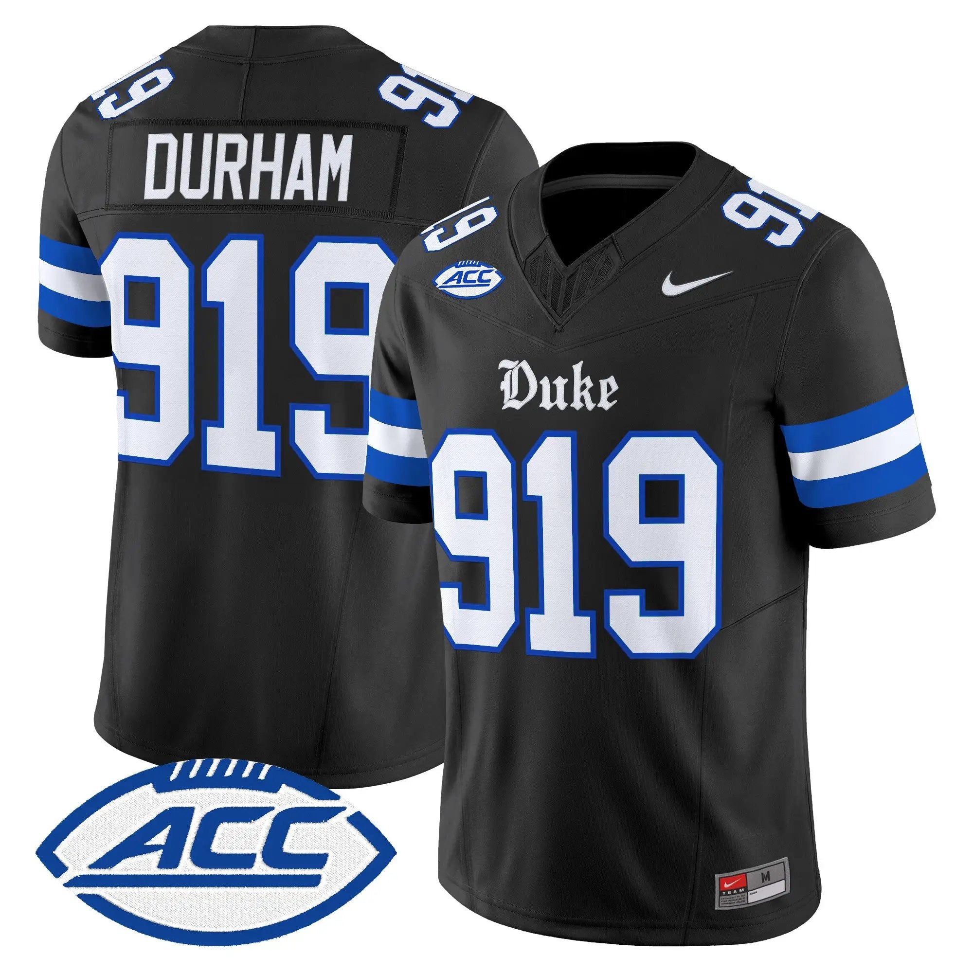 Durham Jersey #919 Duke Blue Devils 2026 Dark Mode Vapor Limited All Stitched - Top Design Fan Durham Jersey #919 Duke Blue Devils 2026 Dark Mode Vapor Limited All Stitched