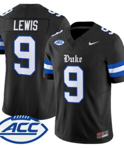 Thad Lewis Jersey #9 Duke Blue Devils 2026 Dark Mode Vapor Limited All Stitched