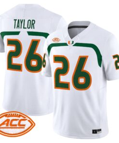 Sean Taylor Jersey #26 Miami Hurricanes 2009 Throwback Vapor Limited All Stitched