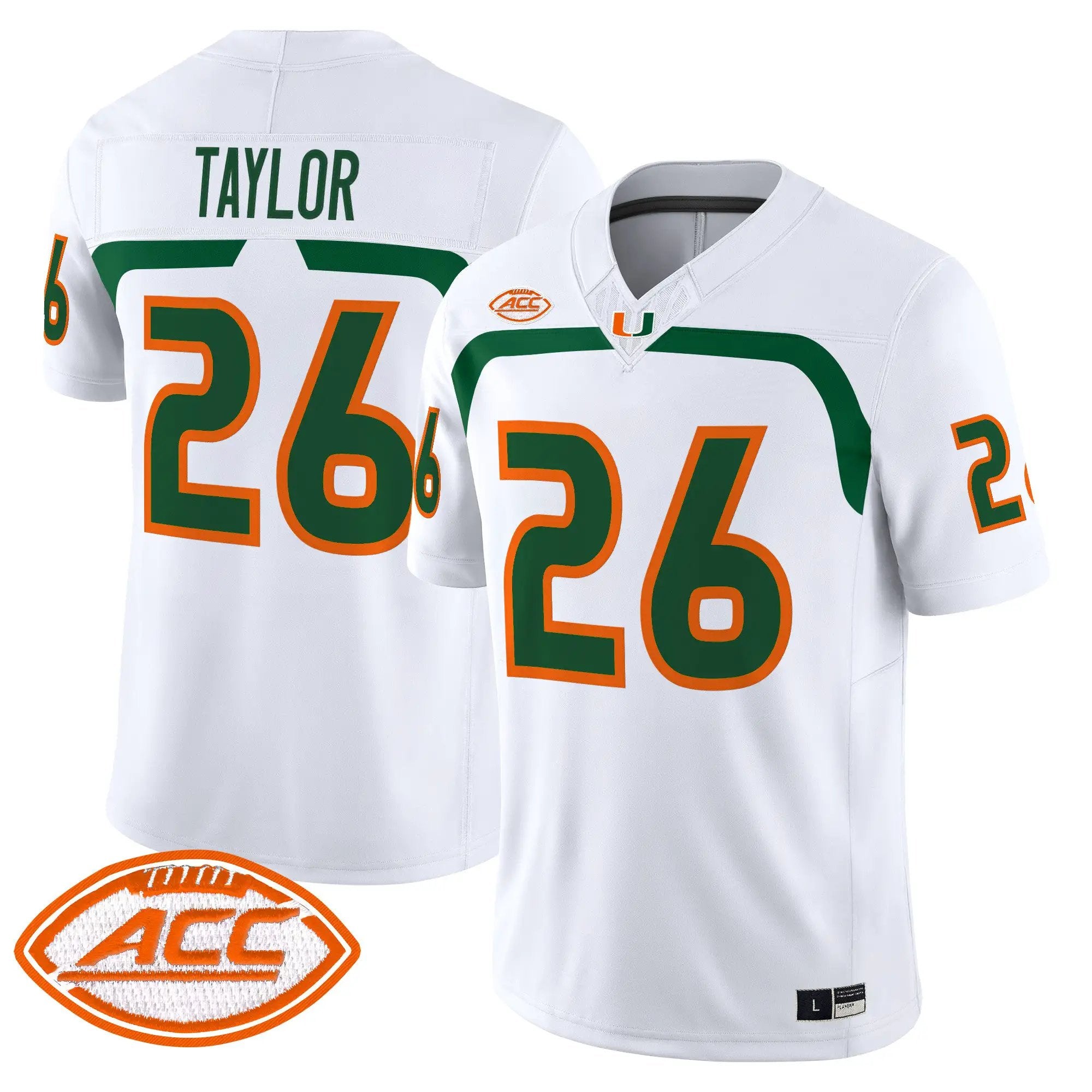Sean Taylor Jersey #26 Miami Hurricanes 2009 Throwback Vapor Limited All Stitched - Top Design Fan Sean Taylor Jersey #26 Miami Hurricanes 2009 Throwback Vapor Limited All Stitched