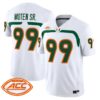 Ahmad Moten Jersey #99 Miami Hurricanes 2009 Throwback Vapor Limited All Stitched