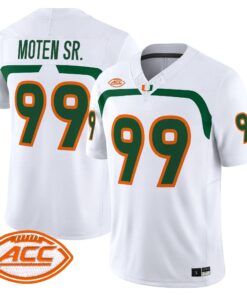 Ahmad Moten Jersey #99 Miami Hurricanes 2009 Throwback Vapor Limited All Stitched