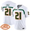 Jordan Lyle Jersey #21 Miami Hurricanes 2009 Throwback Vapor Limited All Stitched - Top Design Fan Jordan Lyle Jersey #21 Miami Hurricanes 2009 Throwback Vapor Limited All Stitched