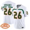 Hurricanes Jersey #26 Miami Hurricanes 2009 Throwback Vapor Limited All Stitched - Top Design Fan Hurricanes Jersey #26 Miami Hurricanes 2009 Throwback Vapor Limited All Stitched