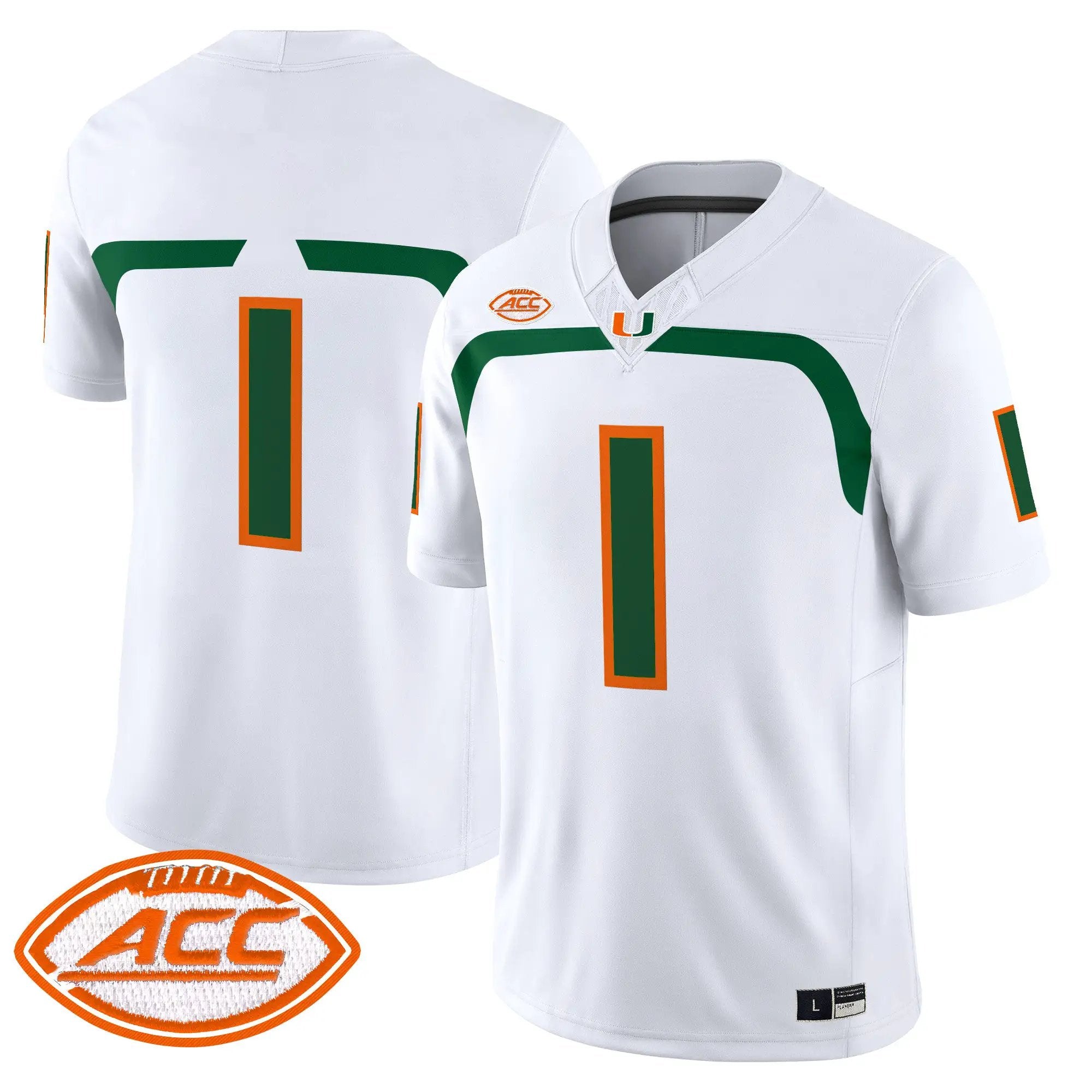 Team Jersey #1 Miami Hurricanes 2009 Throwback Vapor Limited All Stitched - Top Design Fan Team Jersey #1 Miami Hurricanes 2009 Throwback Vapor Limited All Stitched