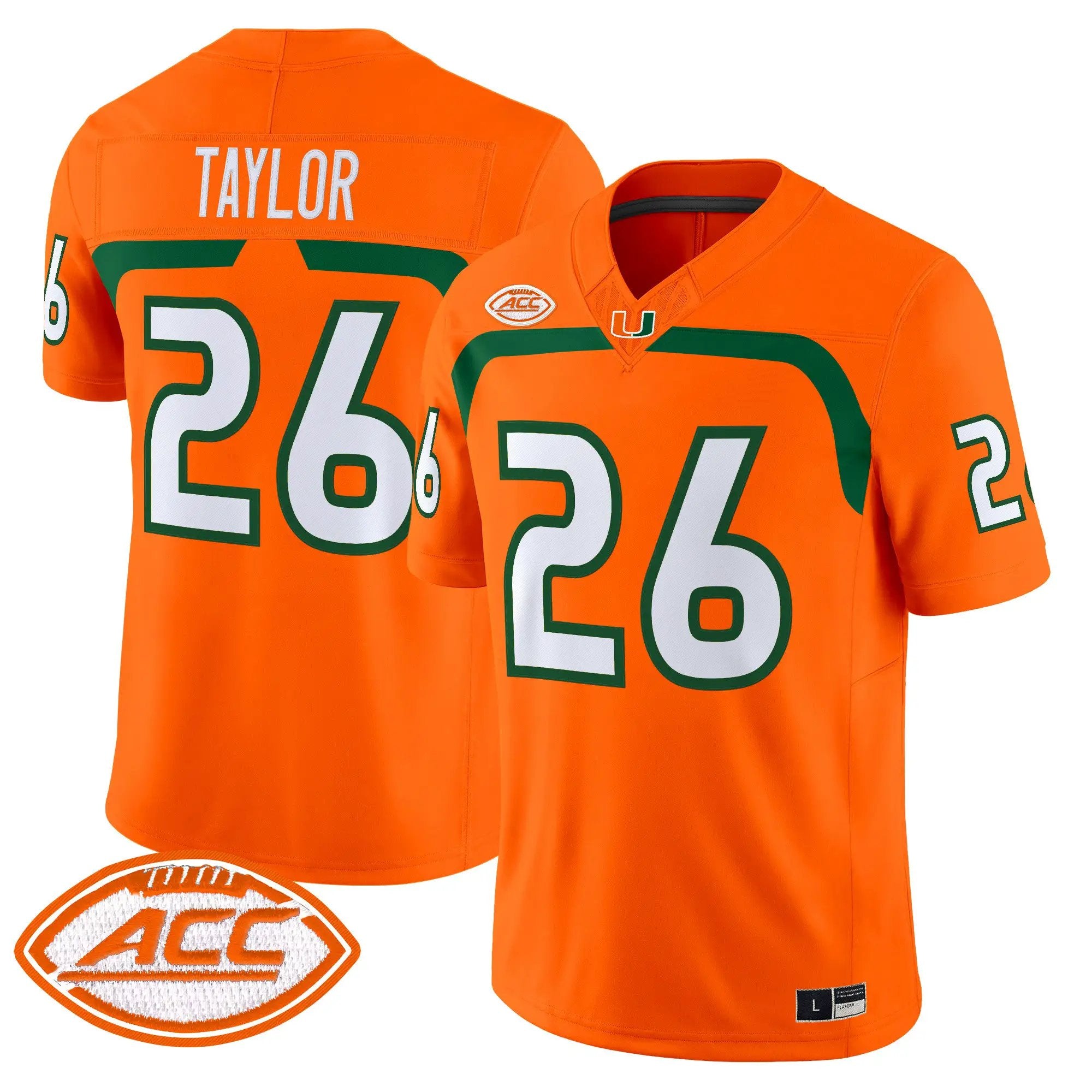 sean-taylor-jersey-26-miami-hurricanes-2009-throwback-vapor-limited-all-stitched-03 - Top Design Fan Sean Taylor Jersey #26 Miami Hurricanes 2009 Throwback Vapor Limited All Stitched