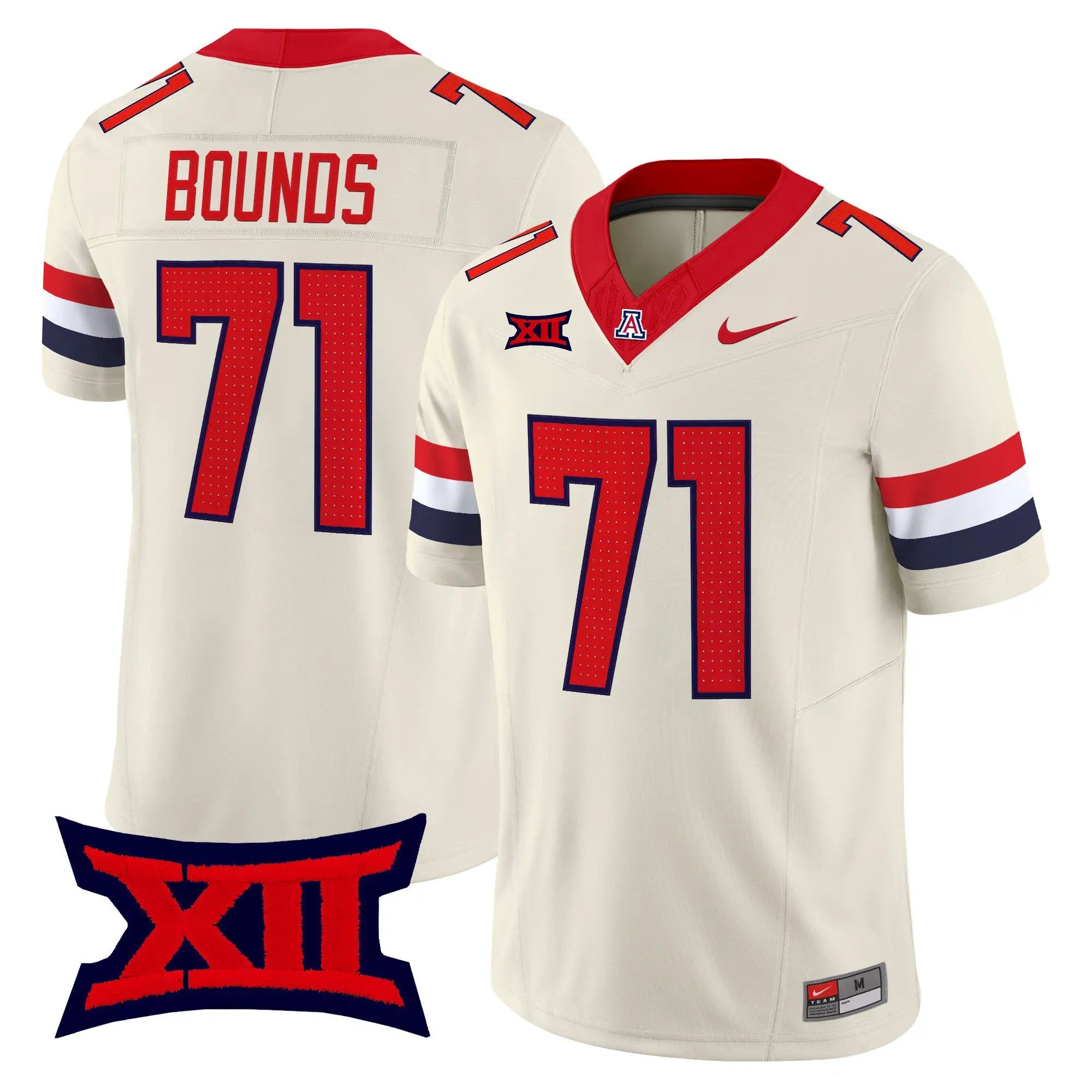 Tristan Bounds Jersey #71 Arizona Wildcats 2026 Vapor Limited All Stitched - Top Design Fan Tristan Bounds Jersey #71 Arizona Wildcats 2026 Vapor Limited All Stitched