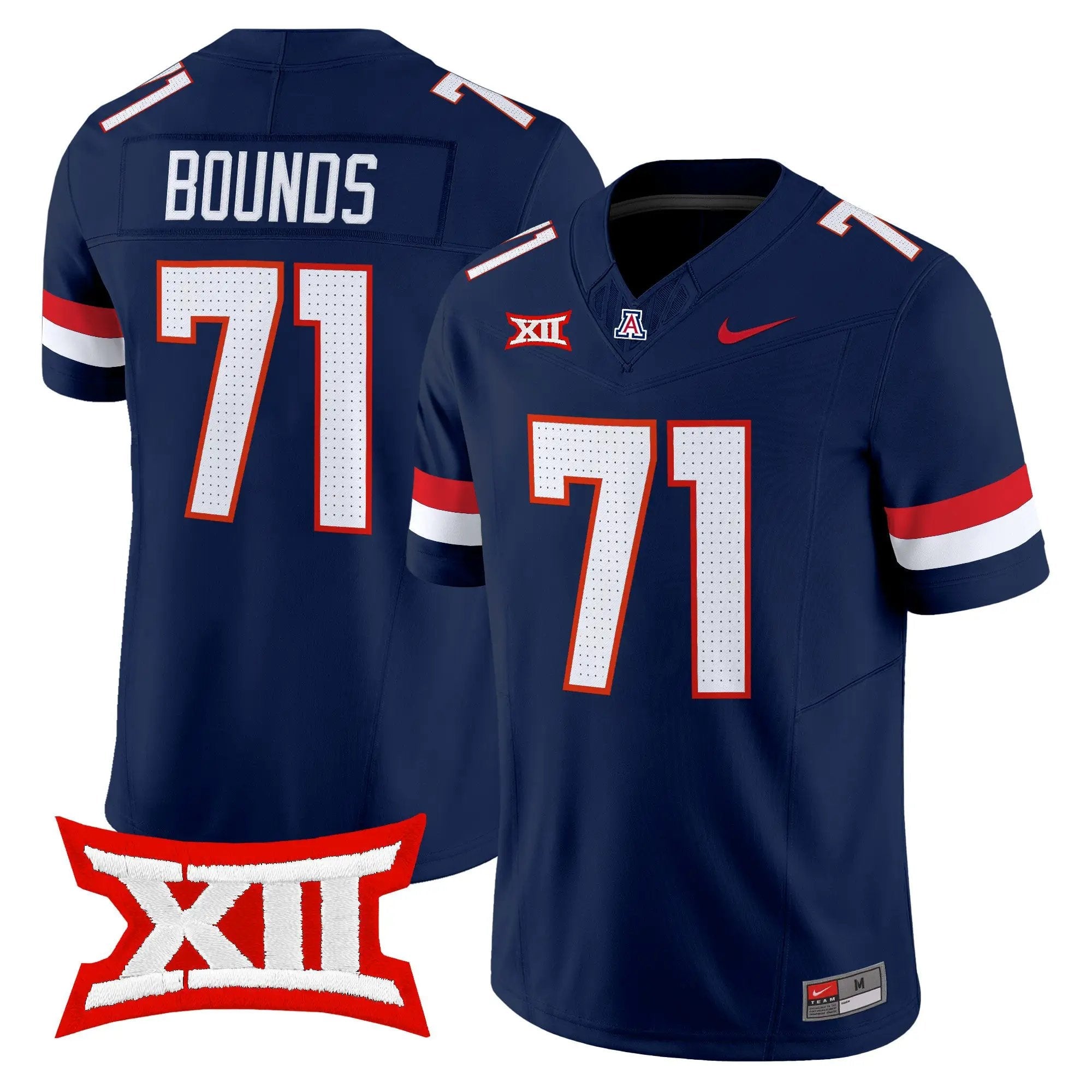 tristan-bounds-jersey-71-arizona-wildcats-2026-vapor-limited-all-stitched-03 - Top Design Fan Tristan Bounds Jersey #71 Arizona Wildcats 2026 Vapor Limited All Stitched