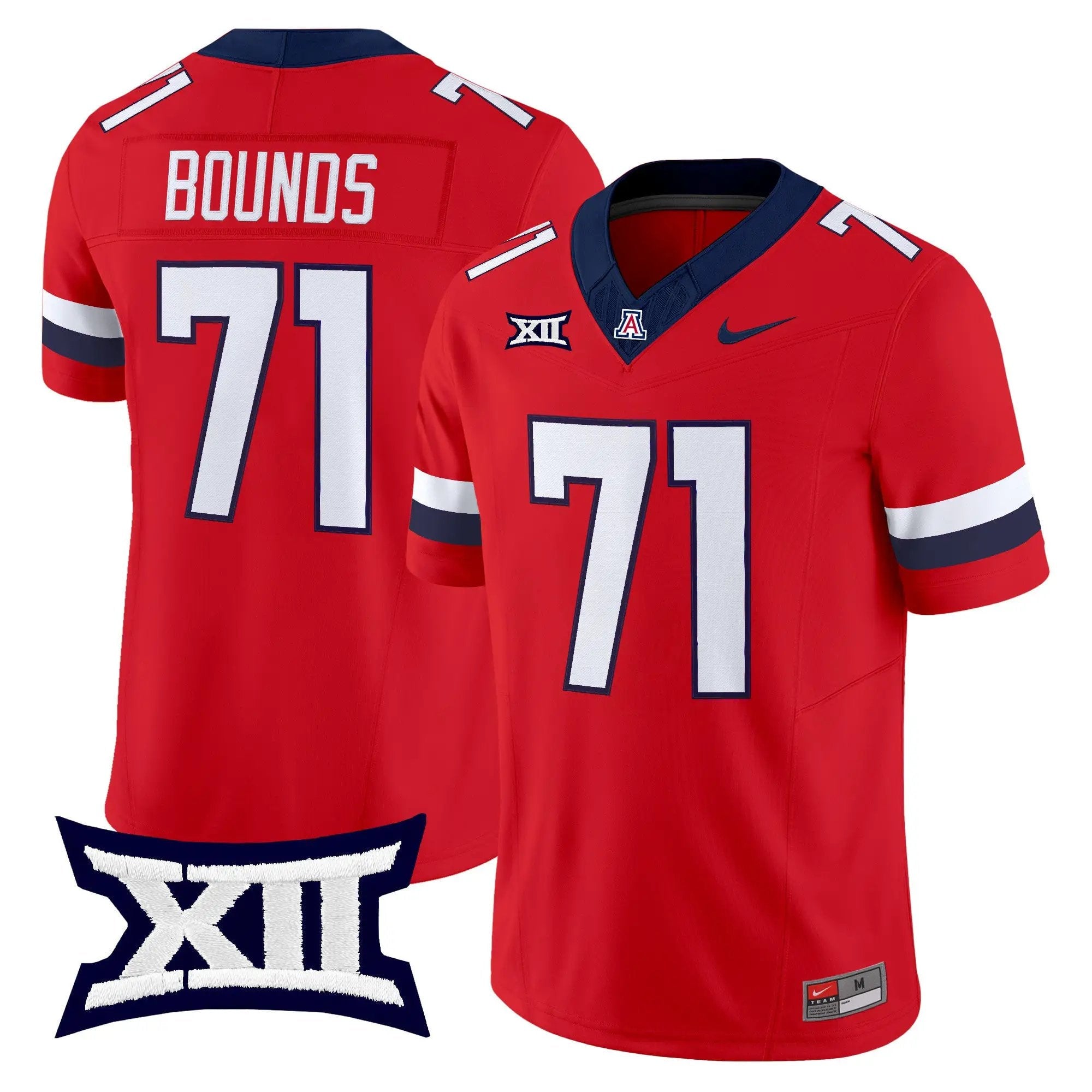 tristan-bounds-jersey-71-arizona-wildcats-2026-vapor-limited-all-stitched-04 - Top Design Fan Tristan Bounds Jersey #71 Arizona Wildcats 2026 Vapor Limited All Stitched