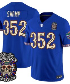 Swamp Jersey #352 Florida Gators Día de los Muertos Vapor Limited All Stitched