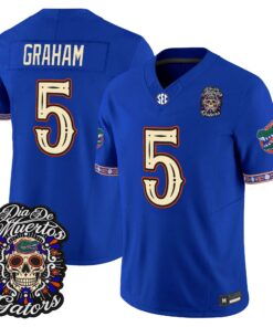 Myles Graham Jersey #5 Florida Gators Día de los Muertos Vapor Limited All Stitched
