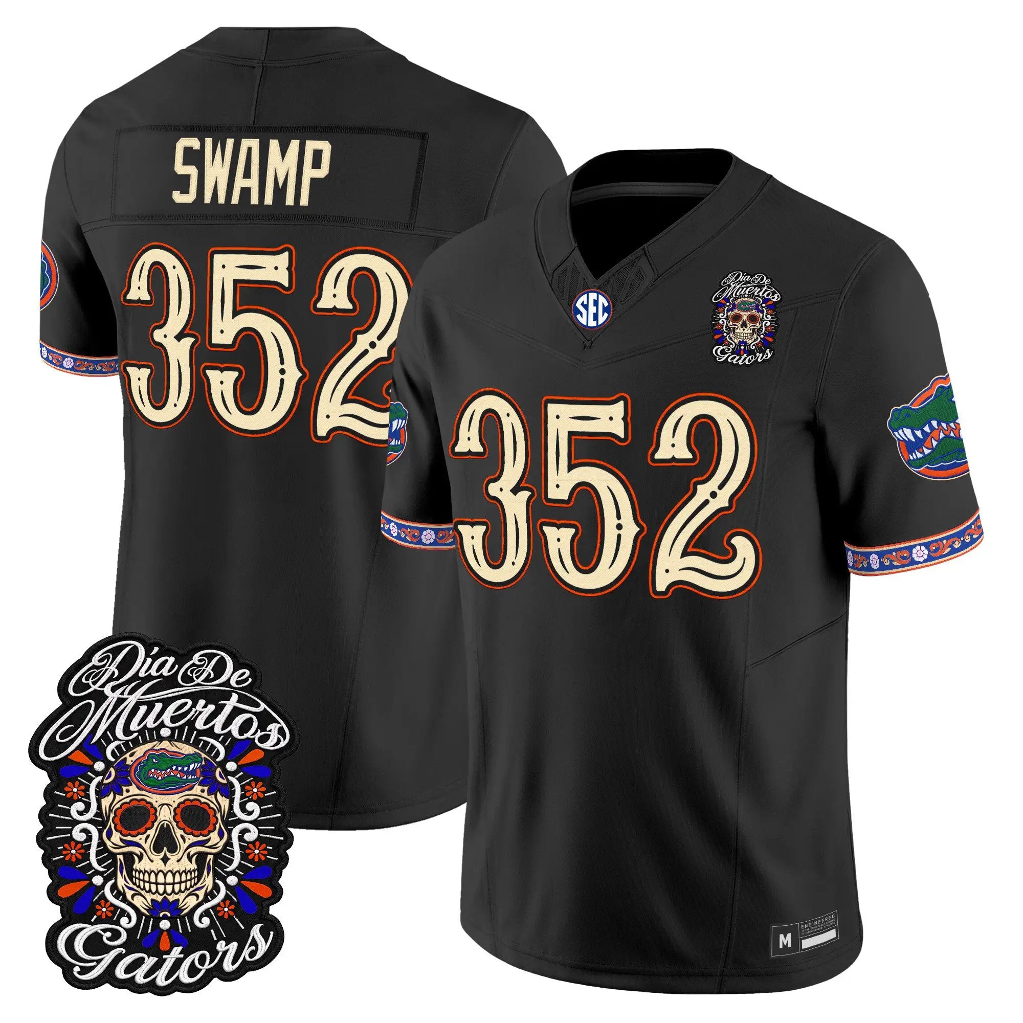 swamp-jersey-352-florida-gators-dia-de-los-muertos-vapor-limited-all-stitched-02 - Top Design Fan Swamp Jersey #352 Florida Gators Día de los Muertos Vapor Limited All Stitched