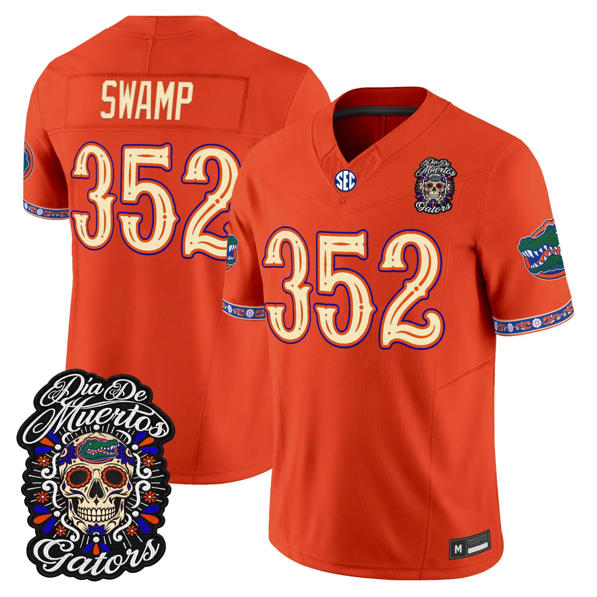 swamp-jersey-352-florida-gators-dia-de-los-muertos-vapor-limited-all-stitched-03 - Top Design Fan Swamp Jersey #352 Florida Gators Día de los Muertos Vapor Limited All Stitched