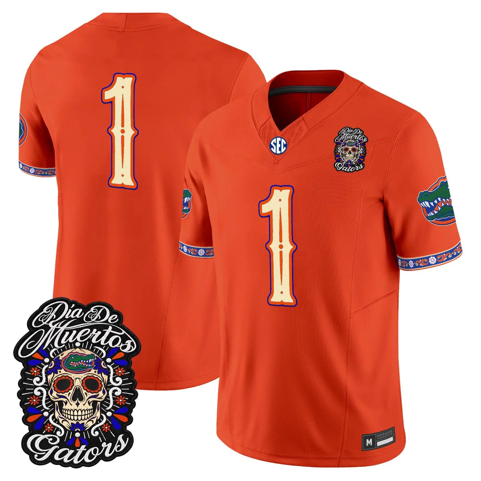 team-jersey-1-florida-gators-dia-de-los-muertos-vapor-limited-all-stitched-03 - Top Design Fan Team Jersey #1 Florida Gators Día de los Muertos Vapor Limited All Stitched