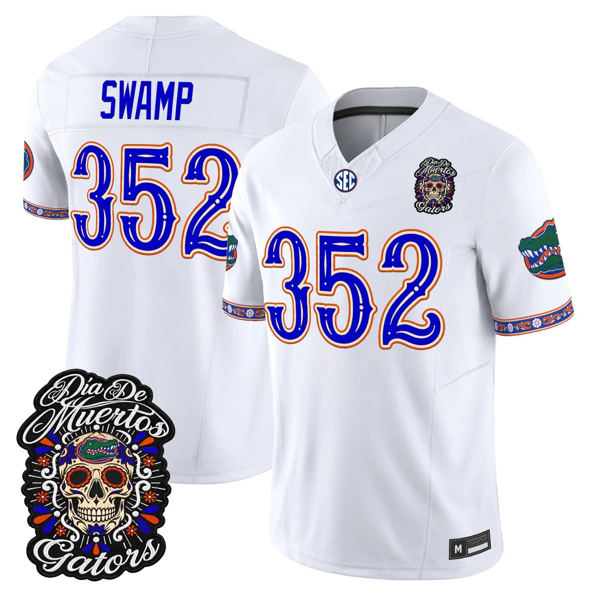 swamp-jersey-352-florida-gators-dia-de-los-muertos-vapor-limited-all-stitched-04 - Top Design Fan Swamp Jersey #352 Florida Gators Día de los Muertos Vapor Limited All Stitched