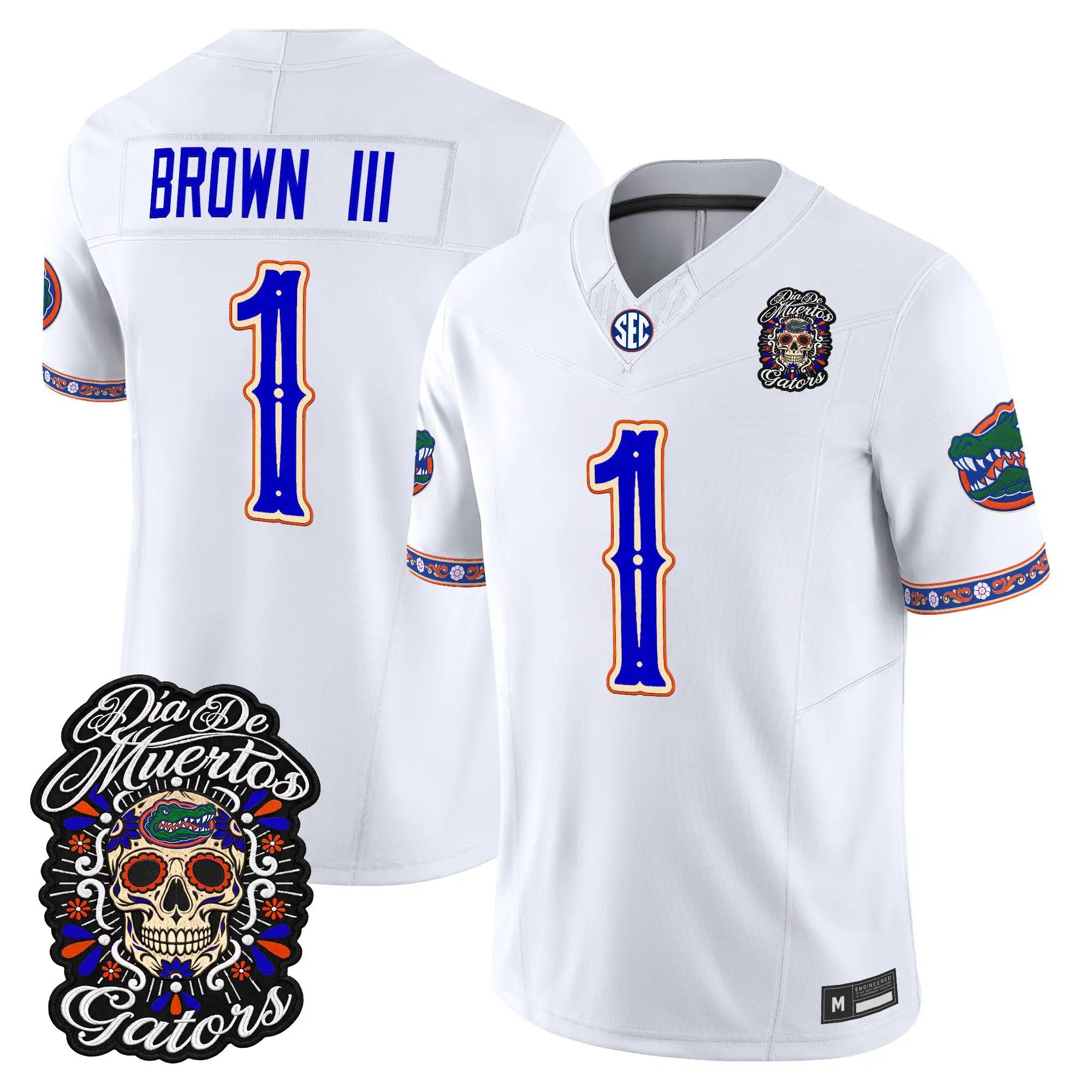 vernell-brown-iii-jersey-1-florida-gators-dia-de-los-muertos-vapor-limited-all-stitched-04 - Top Design Fan Vernell Brown III Jersey #1 Florida Gators Día de los Muertos Vapor Limited All Stitched