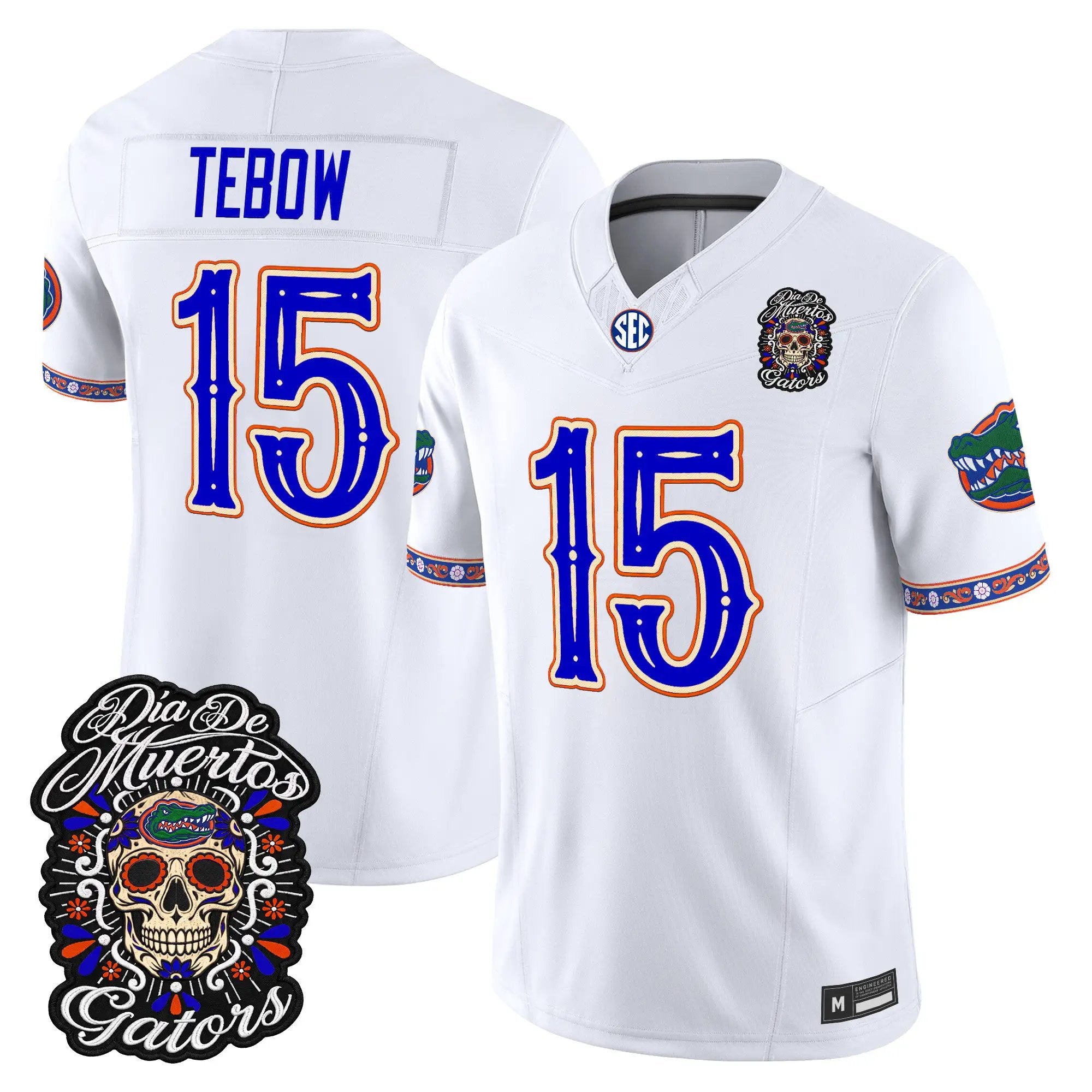 tim-tebow-jersey-15-florida-gators-dia-de-los-muertos-vapor-limited-all-stitched-04 - Top Design Fan Tim Tebow Jersey #15 Florida Gators Día de los Muertos Vapor Limited All Stitched