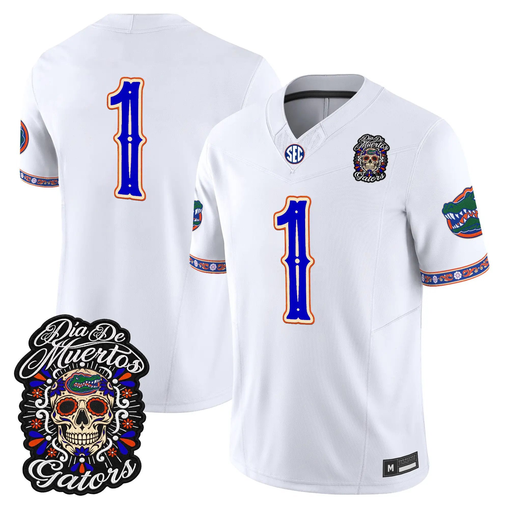 team-jersey-1-florida-gators-dia-de-los-muertos-vapor-limited-all-stitched-04 - Top Design Fan Team Jersey #1 Florida Gators Día de los Muertos Vapor Limited All Stitched