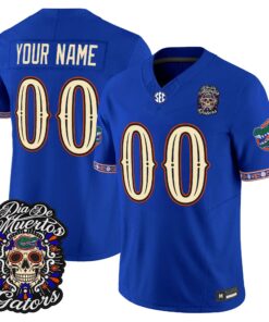 Florida Gators Día de los Muertos Vapor Limited Custom Jersey - All Stitched