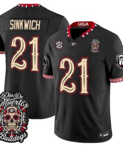 Frank Sinkwich Jersey #21 Georgia Bulldogs Día de los Muertos Vapor Limited All Stitched