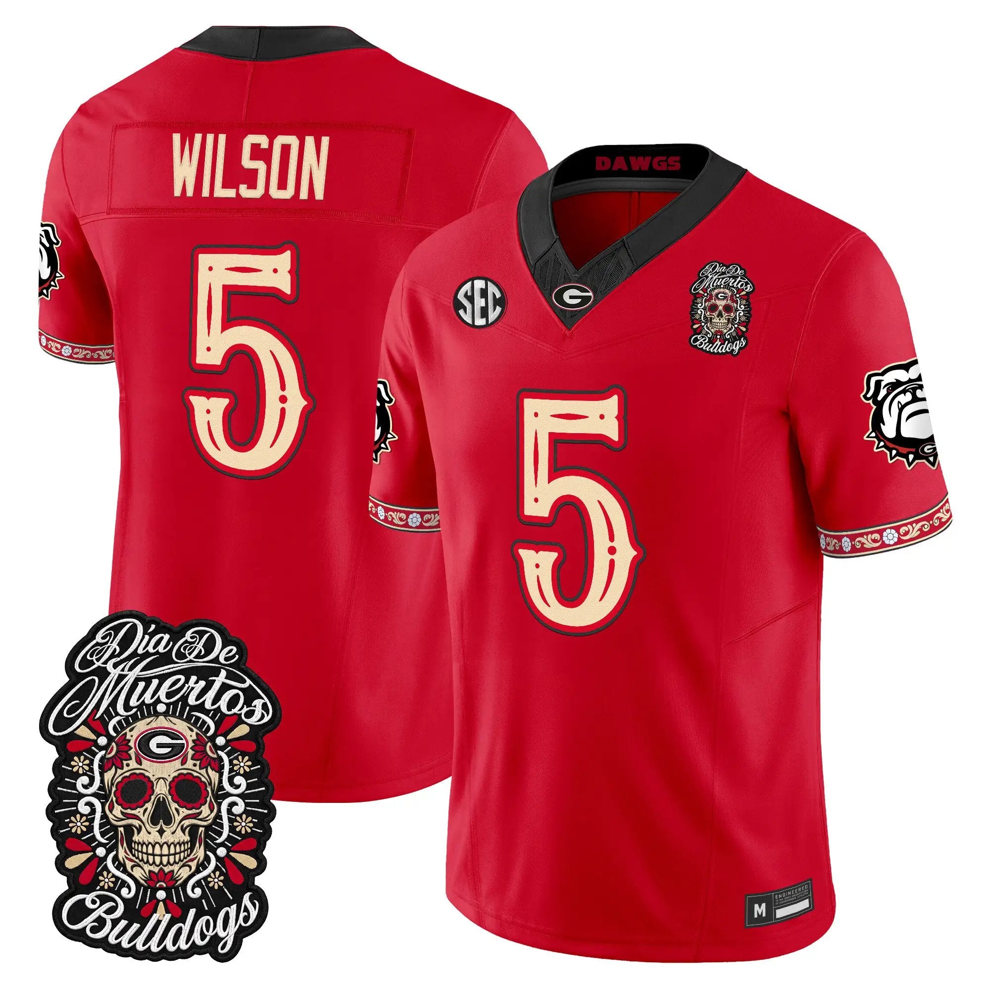 raylen-wilson-jersey-5-georgia-bulldogs-dia-de-los-muertos-vapor-limited-all-stitched-02 - Top Design Fan Raylen Wilson Jersey #5 Georgia Bulldogs Día de los Muertos Vapor Limited All Stitched