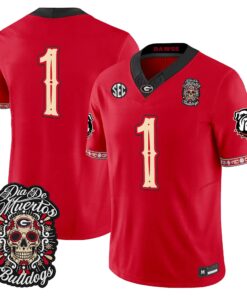team-jersey-1-georgia-bulldogs-dia-de-los-muertos-vapor-limited-all-stitched-02 - Top Design Fan Team Jersey #1 Georgia Bulldogs Día de los Muertos Vapor Limited All Stitched